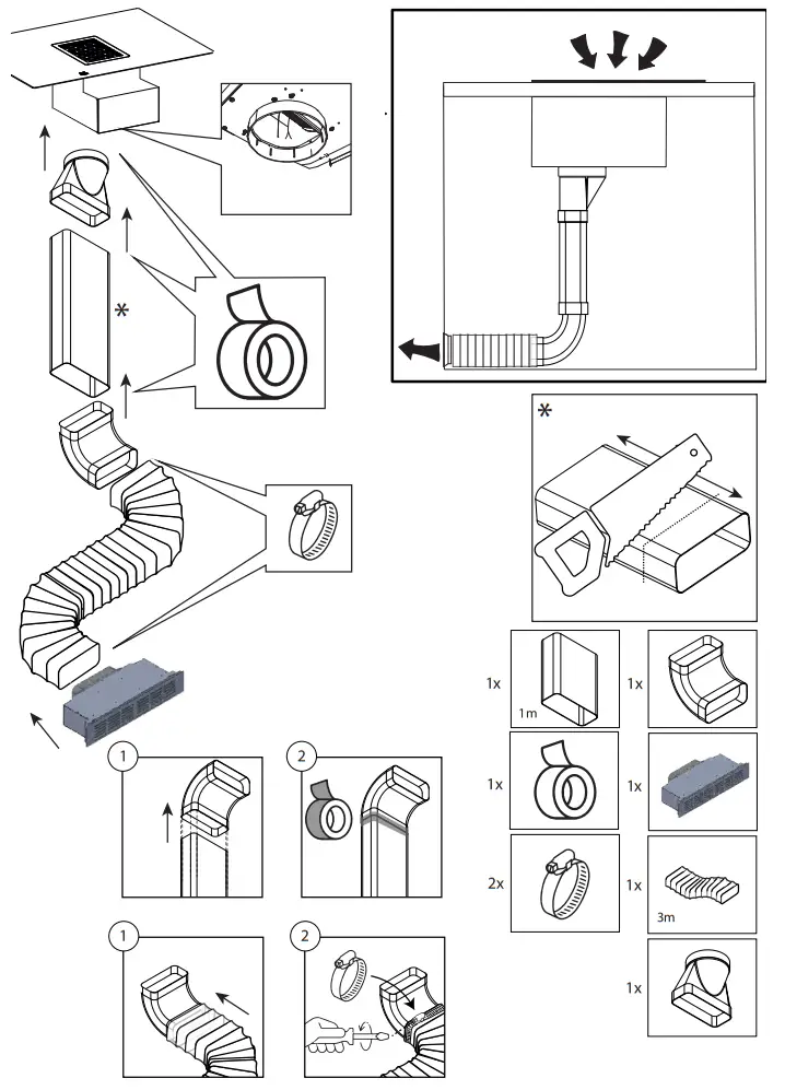 Thermex DOWNDRAFT Kits - fig 12