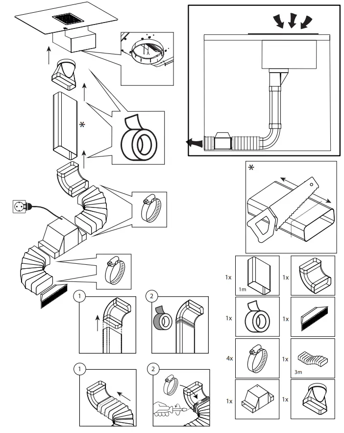 Thermex DOWNDRAFT Kits - fig 14
