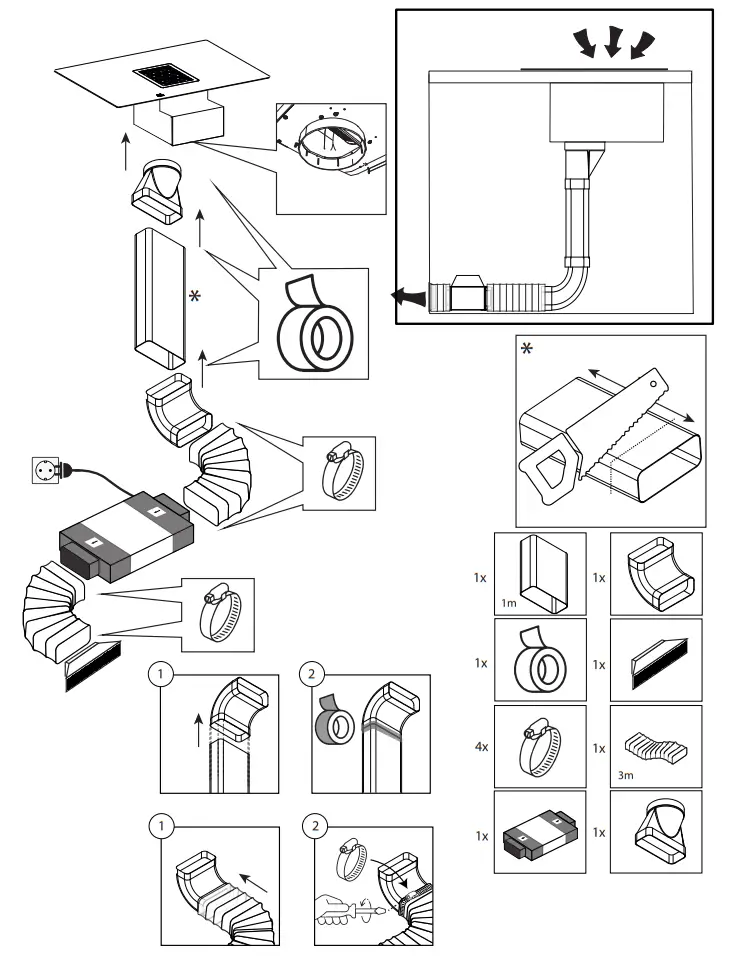 Thermex DOWNDRAFT Kits - fig 15