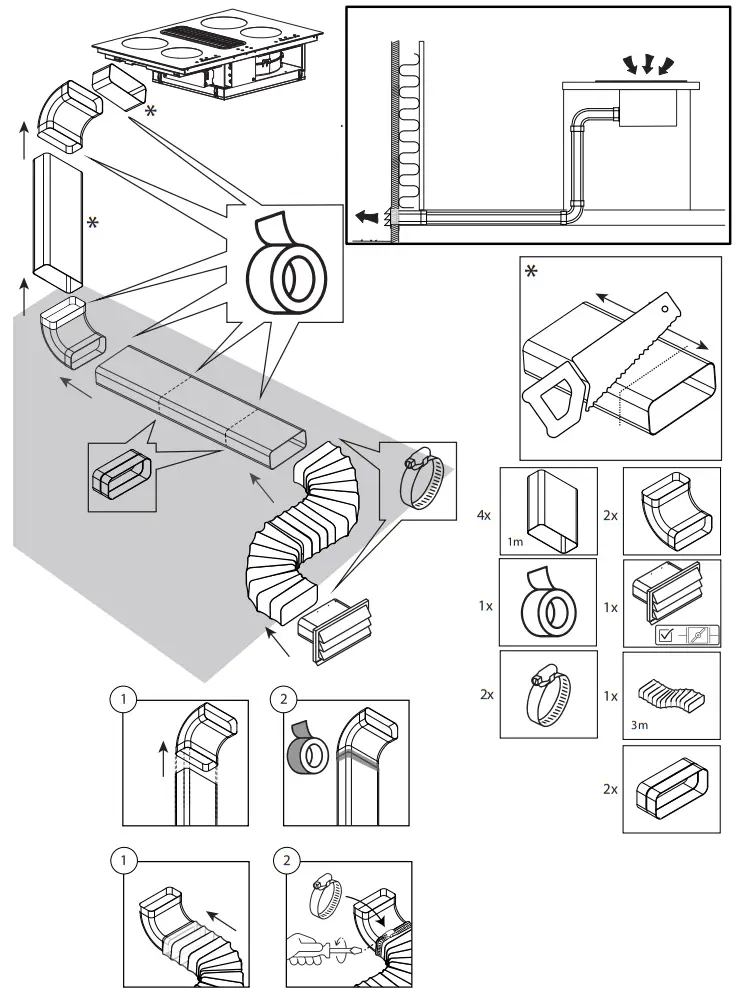 Thermex DOWNDRAFT Kits - fig 2