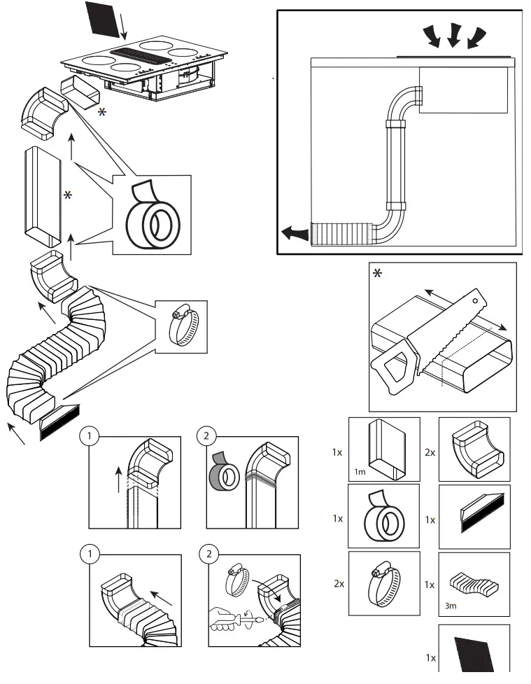 Thermex DOWNDRAFT Kits - fig 3