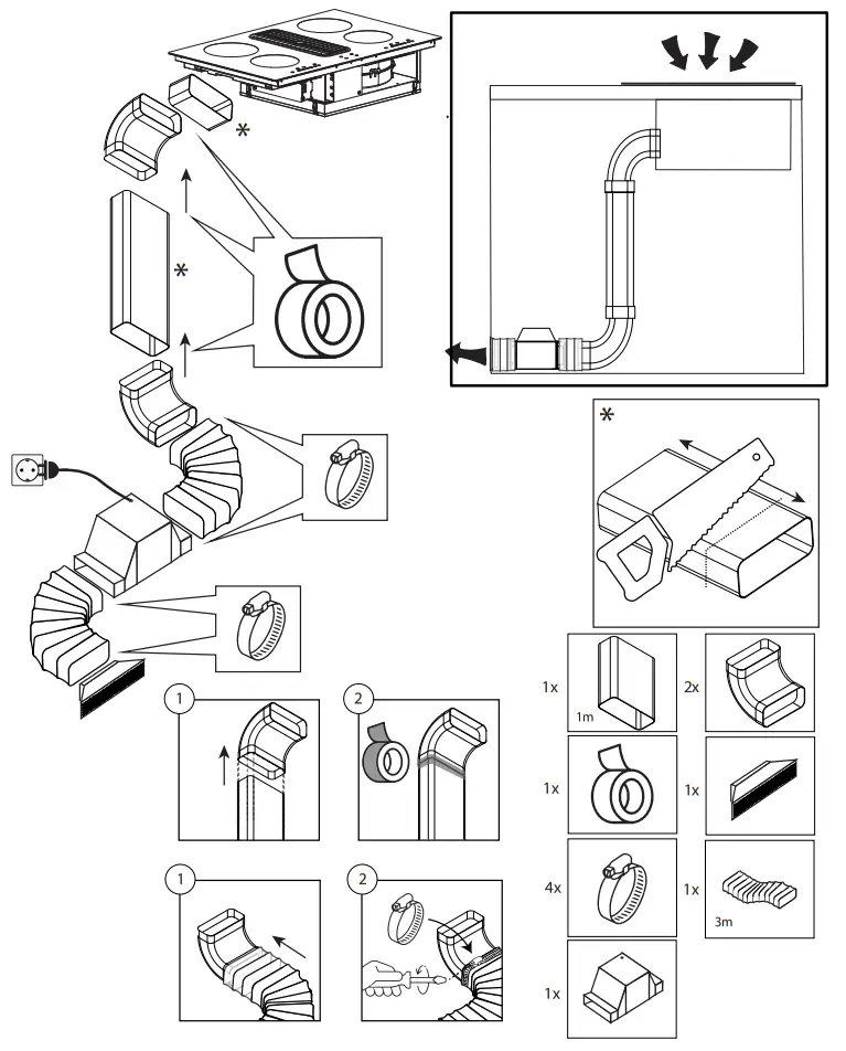 Thermex DOWNDRAFT Kits - fig 5