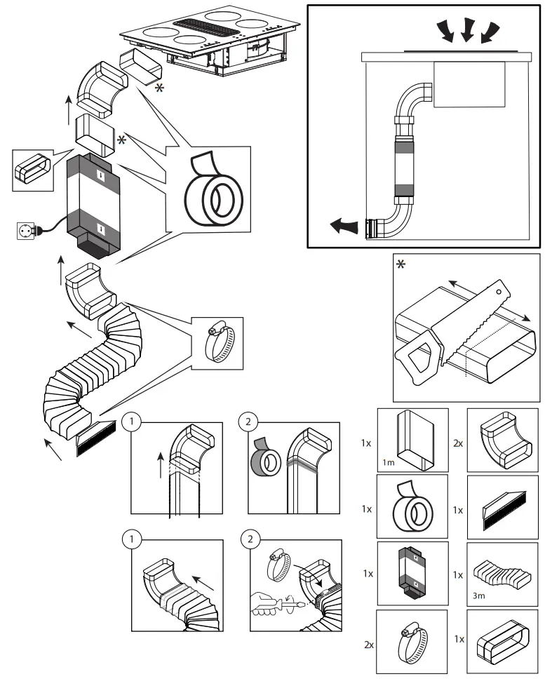 Thermex DOWNDRAFT Kits - fig 6
