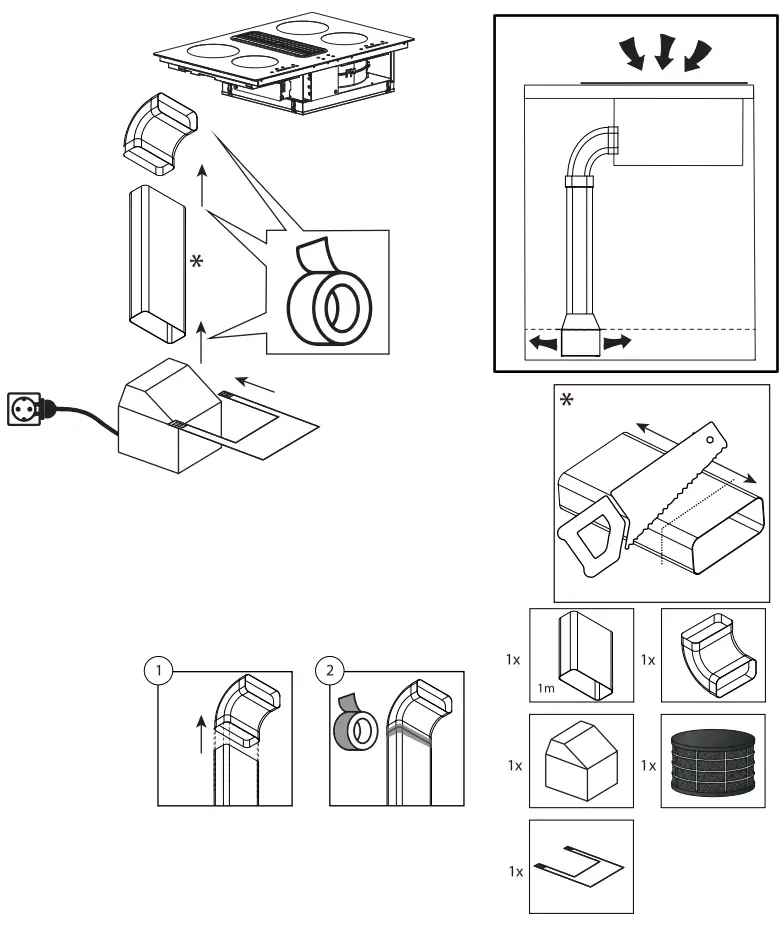 Thermex DOWNDRAFT Kits - fig 8