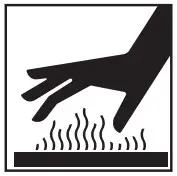 RISK OF HOT SURFACES