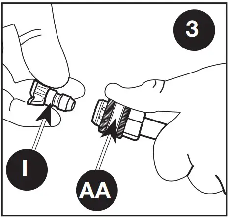 CHANGING NOZZLES ON SPRAY WAND (FIG. 3)