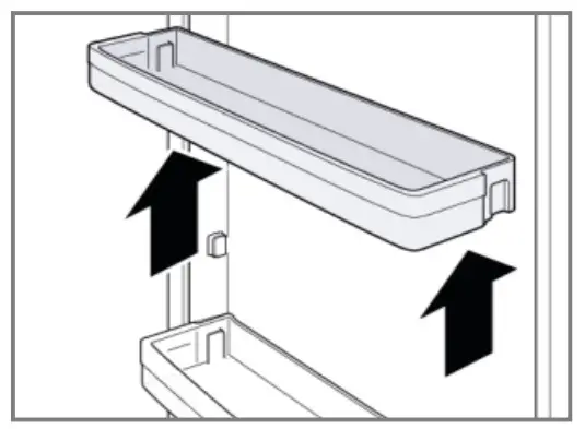 BOMANN KB 7245 Small Free standing Fridge Freezer - door racks