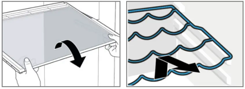 BOMANN KB 7245 Small Free standing Fridge Freezer - shelf in reverse