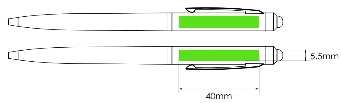 flashbay Customized Pens Sleek Dimensions