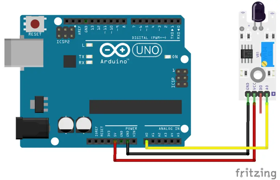 WHADDA WPSE352 Photosensitive Sensor - Wiring description