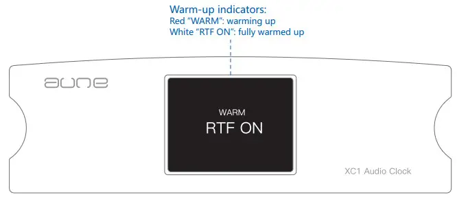 aune XC1 Audio Clock - Front Panel