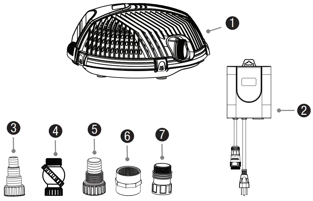 Aquascape 91104 AquaForce 4000-8000 Adjustable Flow Solids-Handling Pond Pump - Fig 2