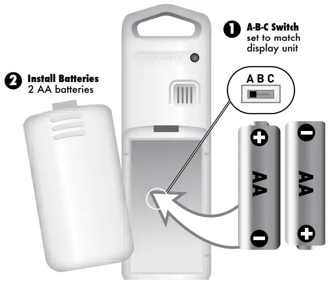 AcuRite 02008 Weather Station -Install Batteries