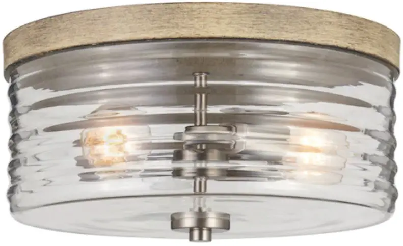 KICHLER 38261 Maritime 3-Light Flush Mount Ceiling Fixture