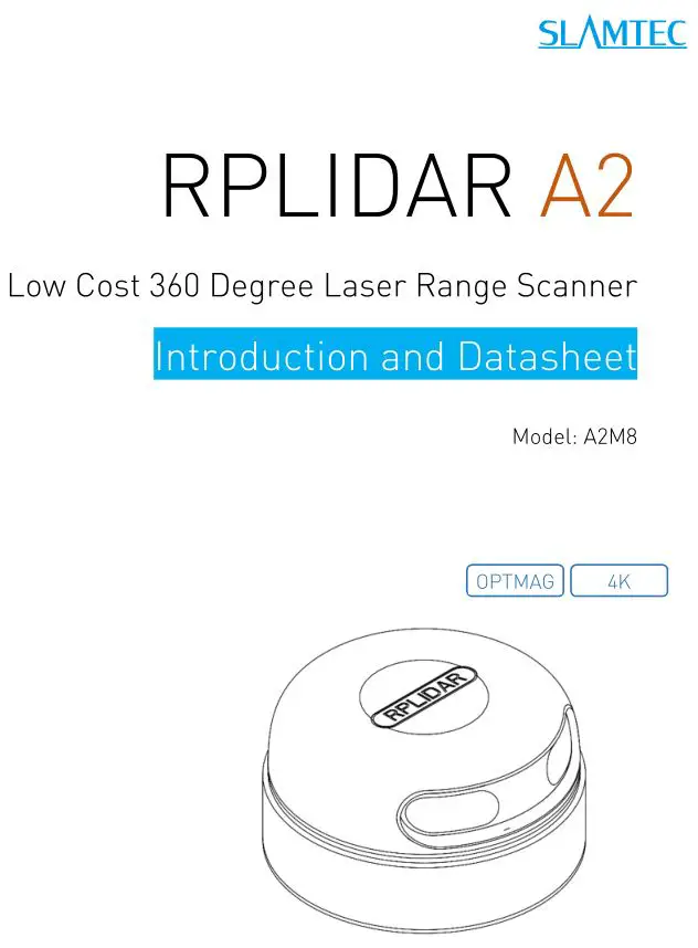 SLAMTEC A2M8 RPLIDAR A2 Low Cost 360 Degree Laser Range Scanner Instructions