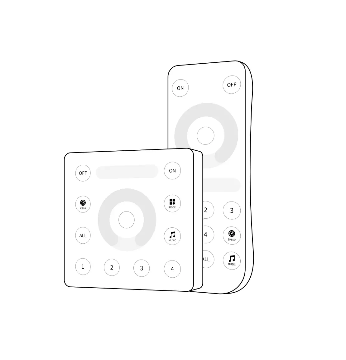 Shenzhen Sperll Optoelectronic Technology Rb1 2.4 Touch Remote Controller Instructions