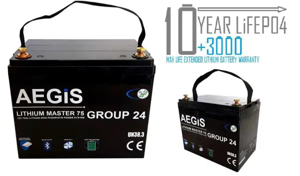 LITHIUM MASTER ABL 12075P LiFePO4 Deep Cycle Battery - CONTENTS