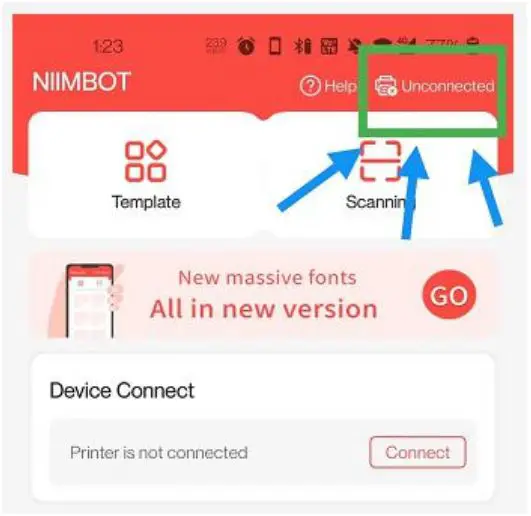 NIIMBOT D11 Label Maker Machine Instructions - I can find this device model in my phone Bluetooth list