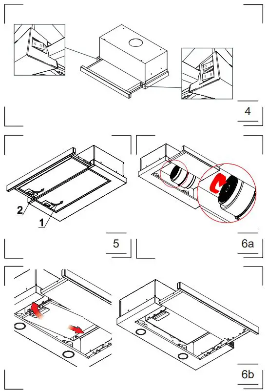 Amica OTC6211B Kitchen Extractor Hood Instruction Manual - How to use