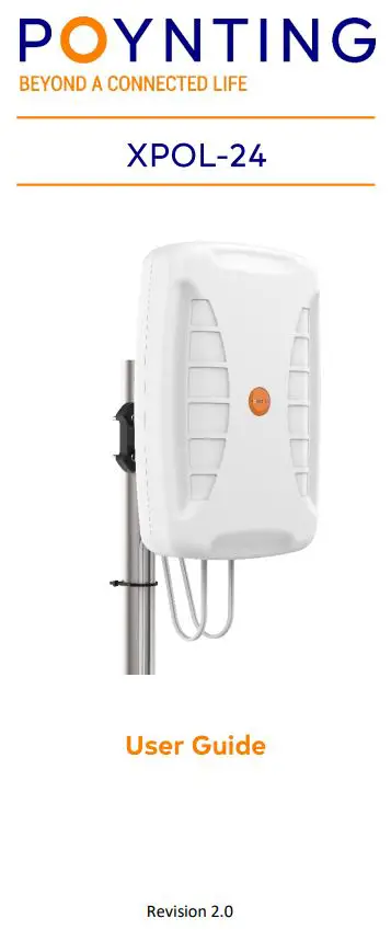 POYNTING XPOL-24 5G Outdoor Panel Antenna User Guide