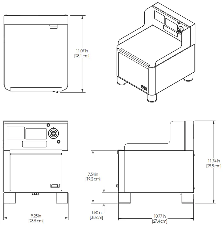 Curtis GEM5XSIFT GEMX IntelliFresh Satellite Stand - DRAWINGS