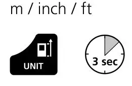 Laserliner F080.838A Laser Range Master Gi5 - Change unit of measure