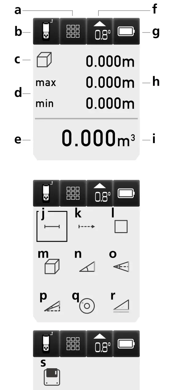 Laserliner F080.838A Laser Range Master Gi5 - DISPLAY