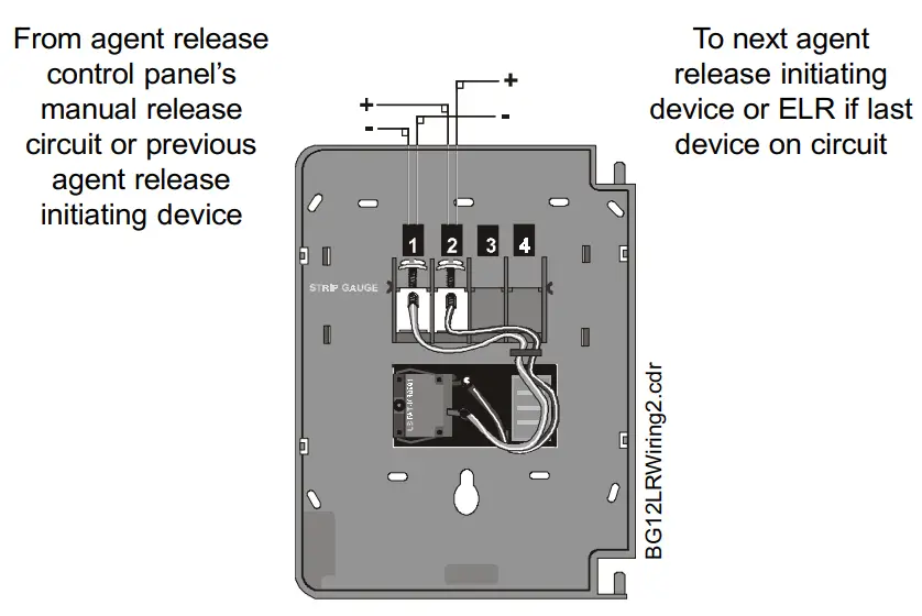 FIre-LITe ALarms BG-12LRA Agent Release Pull Station - fig 3