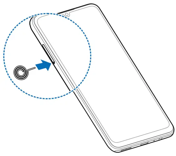 ZTEA7050 Blade V41 Smartphone - SIM card