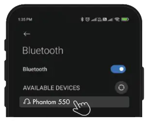 WINGS Phantom 550 Wireless Earbuds - how to pair