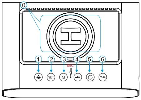 Lotuze BT510 Digital Alarm Clock with Wireless Charging and USB Charger-4