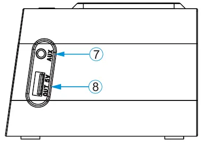 Lotuze BT510 Digital Alarm Clock with Wireless Charging and USB Charger-5