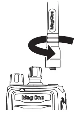 Attaching and Removing the Belt Clip Attaching the Belt Clip Procedure: Align the grooves on the clip with the grooves on the battery and press it downwards until it clicks.