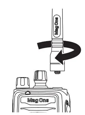 MagOne DMR Portable Radio A8-Attaching the Antenna