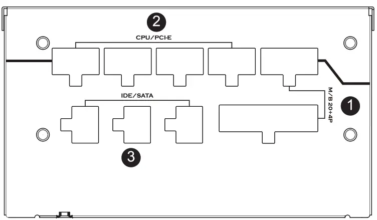 AZZA PSAZ-750G 80+ Gold 750 Watt - DIAGRAM