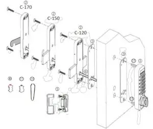 LOCKEY C-Series Keyless Entry Sliding