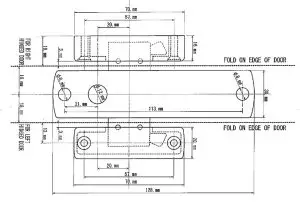 LOCKEY C-Series Keyless Entry Sliding-diyagram