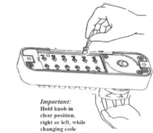 LOCKEY C-Series Keyless Entry Sliding-tumblers into position