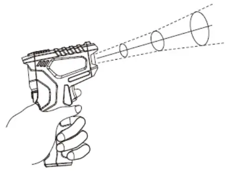 PCE-ITF 5 Infrared Thermometer - Distance-to-spot ratio 2