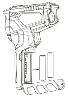 PCE-ITF 5 Infrared Thermometer - Replacing the batteries