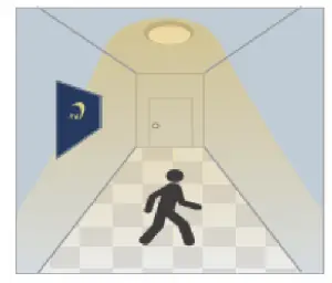 Crompton Melana CCT Outdoor Bulkhead - light on