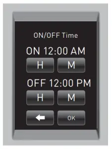 Programming On/Off Features