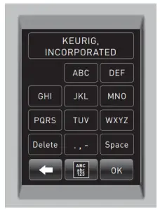 Setting Contact Screen
