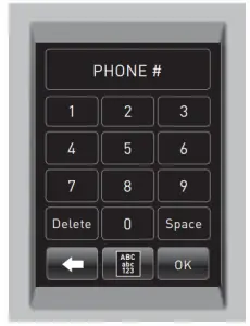 Setting Contact Screen