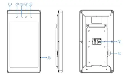 Bresee DR21-8UW 8-Inch Face Recognition Access Control Equipment fig2
