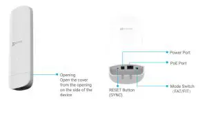 EZVIZ CSW5S Wireless Access Point - Behind the cover
