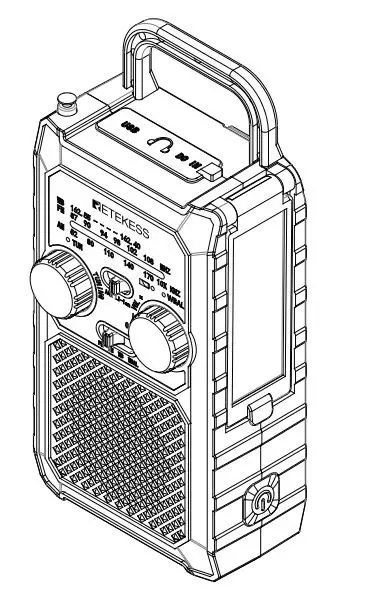RETEKESS TR201 Emergency Radio - CHARGE MOBILE PHONE