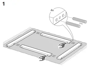 IKEA 394.849.16 IVAR Stol Skladany Sosna - 01