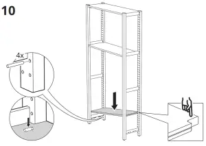 IKEA 394.849.16 IVAR Stol Skladany Sosna - 10