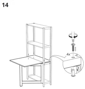 IKEA 394.849.16 IVAR Stol Skladany Sosna - 14